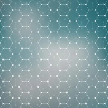 Connection structure. Molecule of DNA and neurons. Abstract background. Medicine Stock Illustration