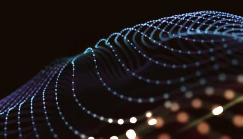 Connection structure. Science and technolog background.3d illustration. 库存插图