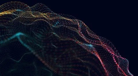 Connection structure. Science and technolog background.3d illustration. 库存插图