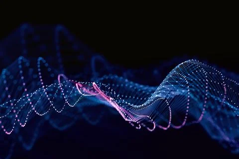 Connection structure. Science background.3d illustration. Stock Illustration