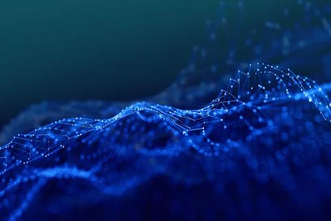Connection structure. Science background.3d illustration. Stock Illustration