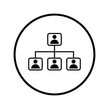 Connection, structure, team icon. Black vector Illustration. Stock Illustration