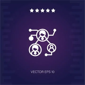 Connection vector icon Stock Illustration