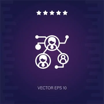 Connection vector icon Illustrazione stock