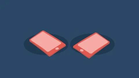 Connection wireless two phone animation Stock Footage 272577882