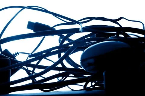 Connection wires Stock Photos
