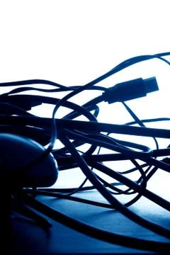 Connection wires Stock Photos