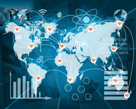 Connection of the world Stock-Illustration