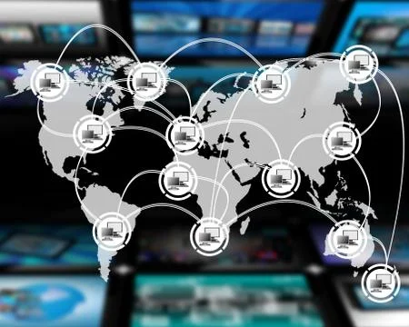 Connection of the world Stock-Illustration