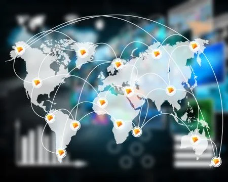 Connection of the world Stock-Illustration