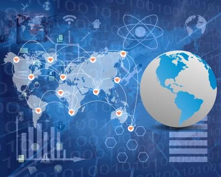 Connection of the world Stock-Illustration