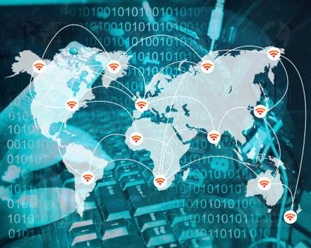 Connection of the world 스톡 일러스트