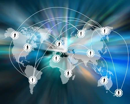 Connection of the world 스톡 일러스트