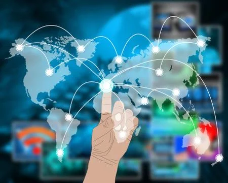 Connection of the world Stock-Illustration