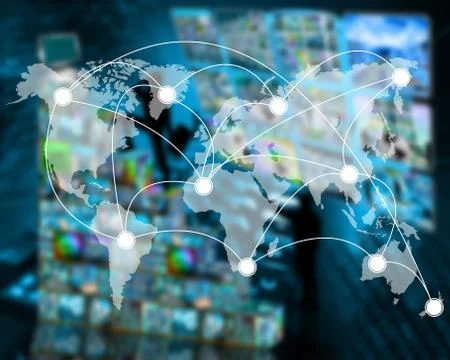 Connection of the world Stock-Illustration