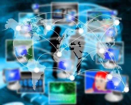 Connection of the world Stock-Illustration