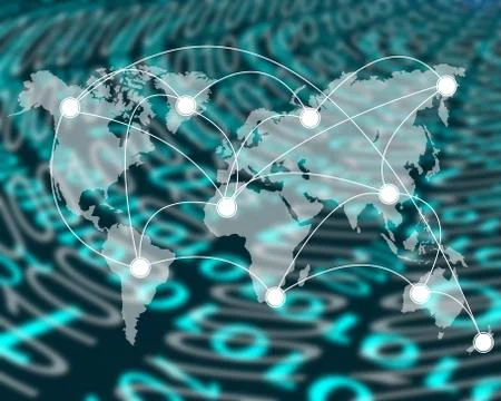 Connection of the world 스톡 일러스트