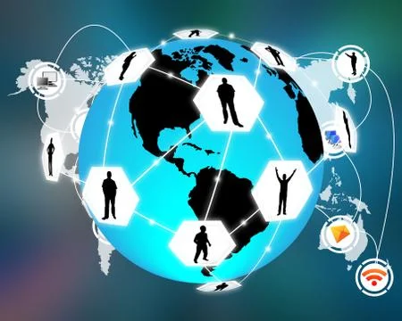 Connection of the world Stock-Illustration