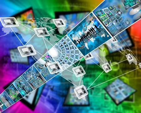 Connection of the world Stock Illustration