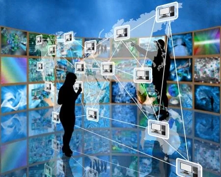 Connection of the world Stockillustratie