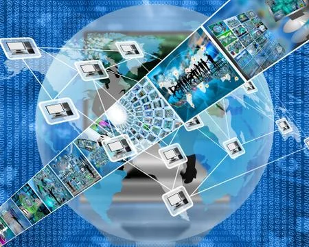 Connection of the world Stock Illustration