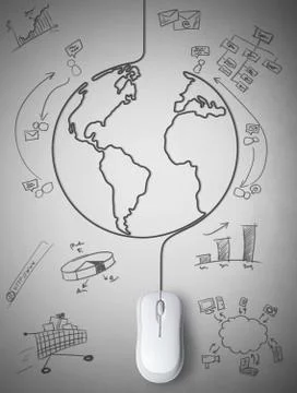 Connection with the world Stock Photos