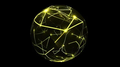 Connections concept on rotating sphere 스톡 사진