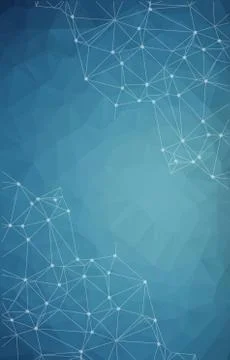 Connections concept. Vector network background for business presentation. Eps Stock Illustration