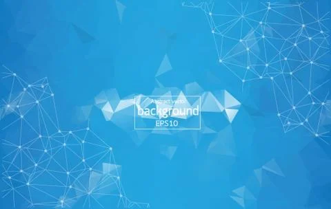 Connections concept. Vector network background for business presentation. Eps Stock Illustration