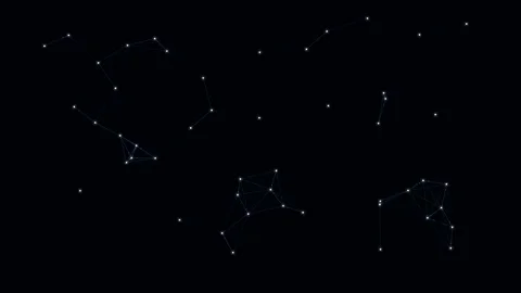 Connections Networking Neural Concept with Dark Backdrop for Technology Uses Stock Footage 333494901