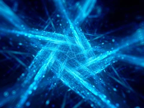 Connections in the space Illustrazione stock