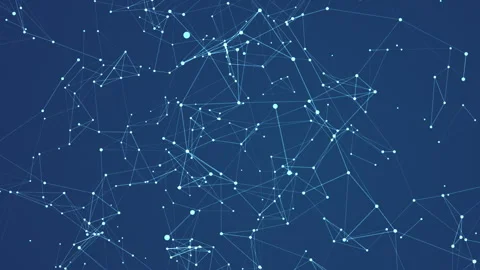 Connectivity concept with lines and dots Vidéo 257985216