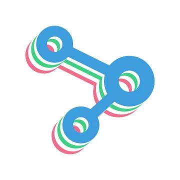 Connectivity icon, modern flat design color sign vector Stock Illustration