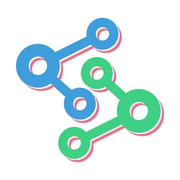 Connectivity icon, modern flat design color sign vector Stock Illustration
