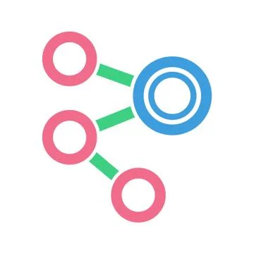 Connectivity icon, modern flat design color sign vector Stock Illustration