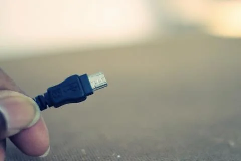 Connector cables for high speed data transfer. Stock Photos