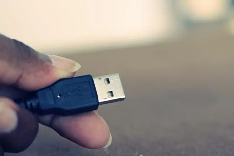 Connector cables for high speed data transfer. Stock Photos