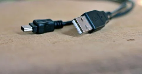 Connector cables for high speed data transfer. Stock Photos