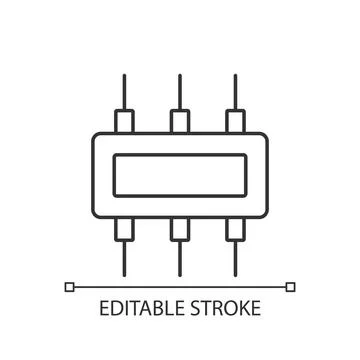 Connector linear icon Stock Illustration