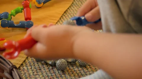 Connector Links Montessori Learning Materials Video stock 46636654