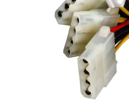 Connectors with wires Stock Photos