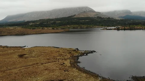 Connemara Lake Pan Right Stock Footage 106863728