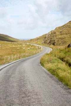 Connemara Loop Route Road, Tully; Connemara Stock Photos