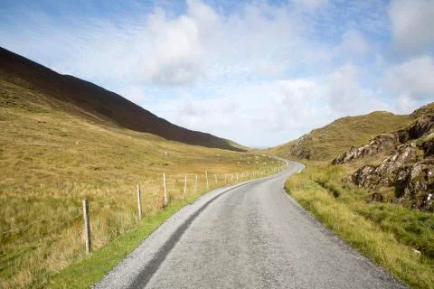 Connemara Loop Route Road, Tully; Connemara Foto stock