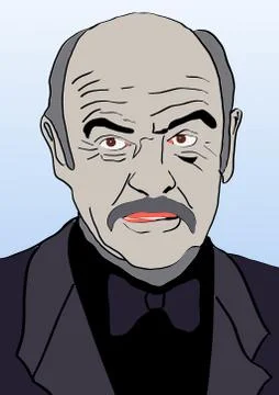 Connery illustration. Stock Illustration