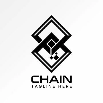 Connetcted two rectangular top down like block chain mosaic tech friendship Stock Illustration