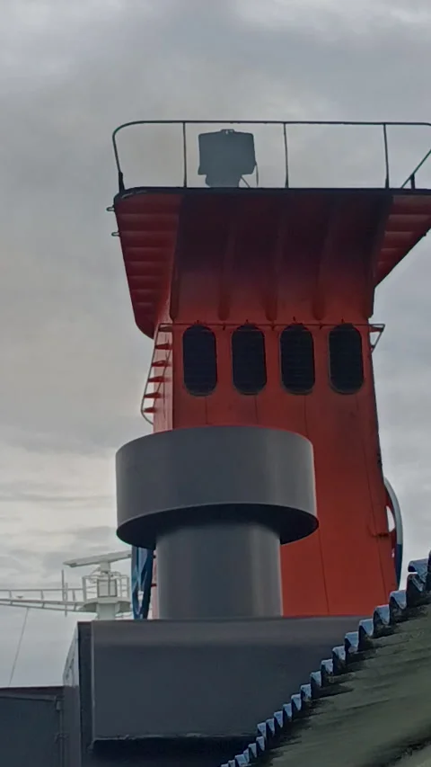 The conning tower on a naval ship. Stock Footage 310552663