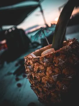 Conocut in beach Stock Photos