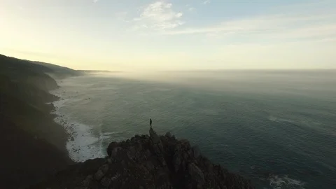 Conquer the Corporate World - Sea Side Cliff Stock Footage 87717360