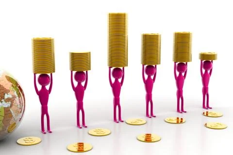 Conquering the business Stock Illustration